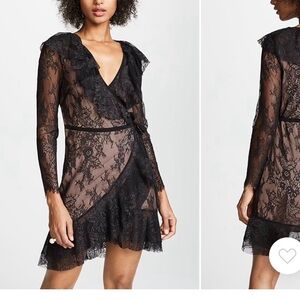 For Love And Lemons Black Lace Dress